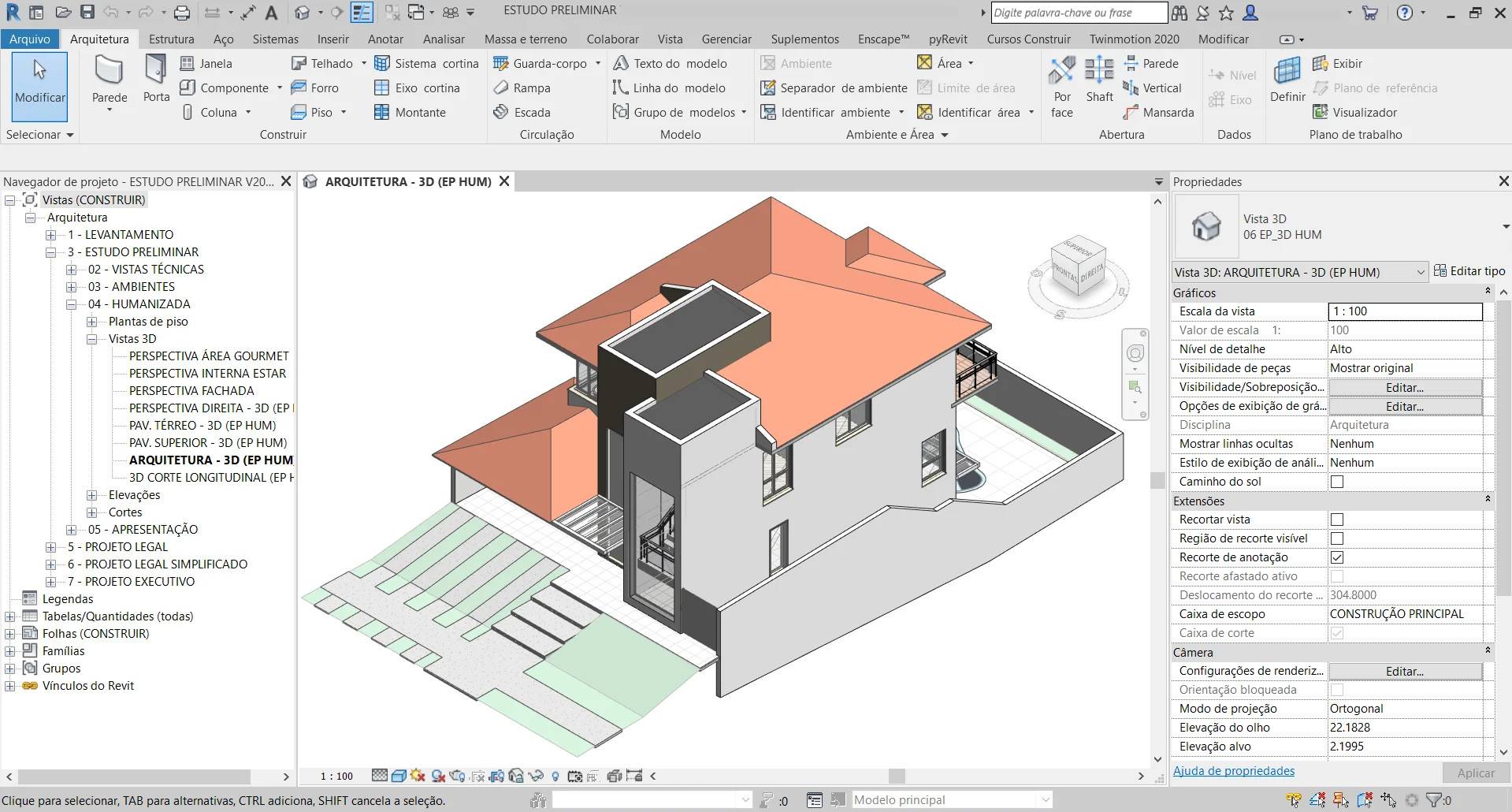 Ejemplo de archivo editable en REvit (.RVT)